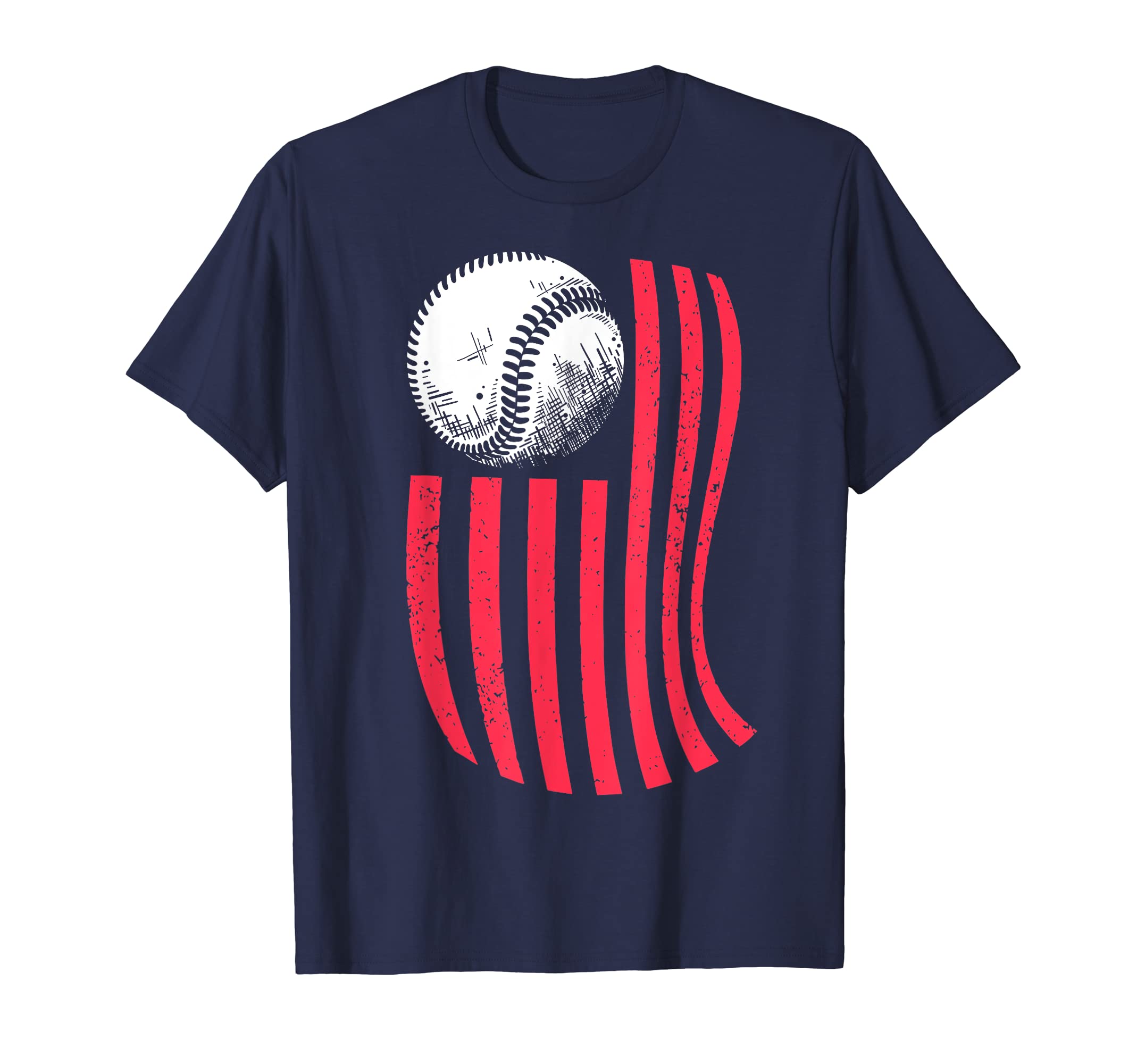American Flag Baseball Team Gift Teens T-Shirt - Fun Novelty Design Unisex - T-Shirt, Sweatshirt, Hoodie