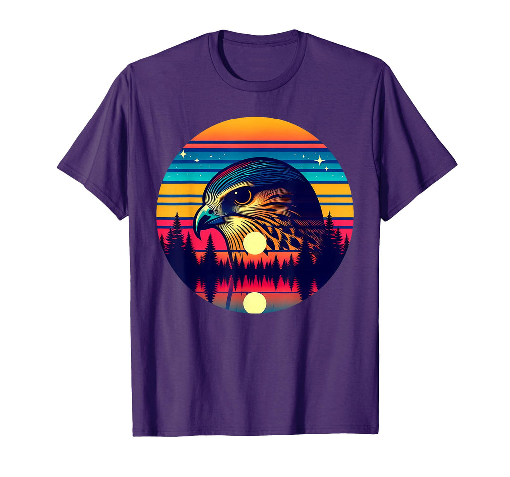 Merlin Bird Sunset Safari 70S T-Shirt - Novelty Apparel Men Women - T-Shirt, Sweatshirt, Hoodie