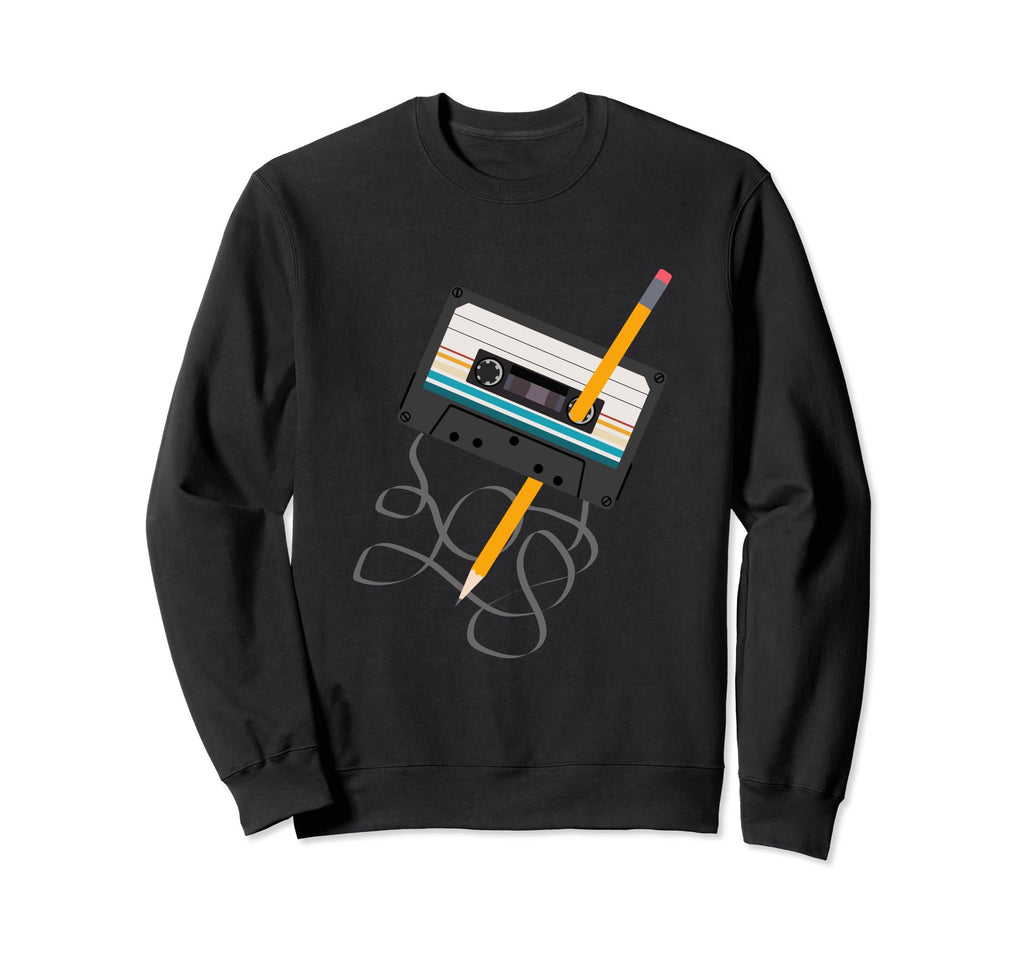 80S Cassette Tape Pencil 1980S Sweatshirt - Aesthetic Graphic Men Women - T-Shirt, Sweatshirt, Hoodie