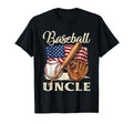 American Flag Baseball Uncle Baseball T-Shirt - Custom Art Print Unisex - T-Shirt, Sweatshirt, Hoodie