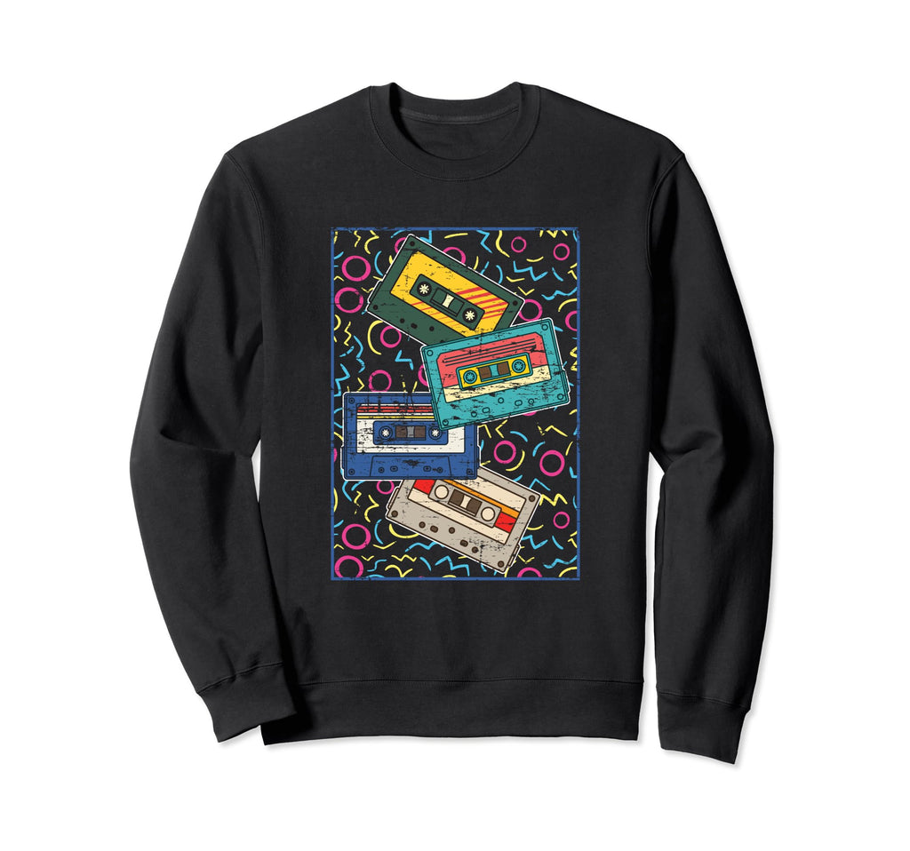 80S Cassettes 1980S Music Lover Sweatshirt - Streetwear Style for Adults - T-Shirt, Sweatshirt, Hoodie