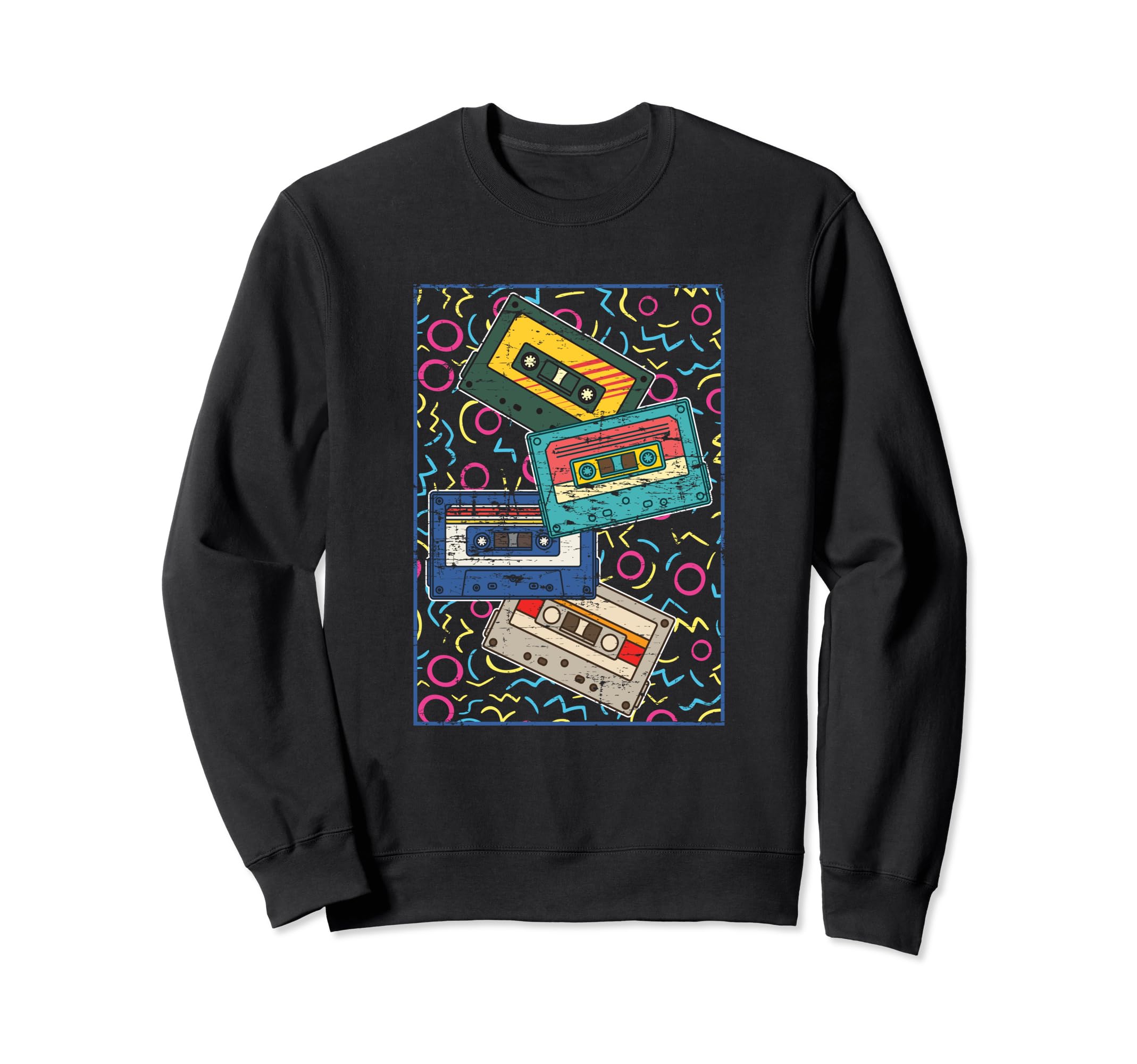 80S Cassettes 1980S Music Lover Sweatshirt - Streetwear Style for Adults - T-Shirt, Sweatshirt, Hoodie