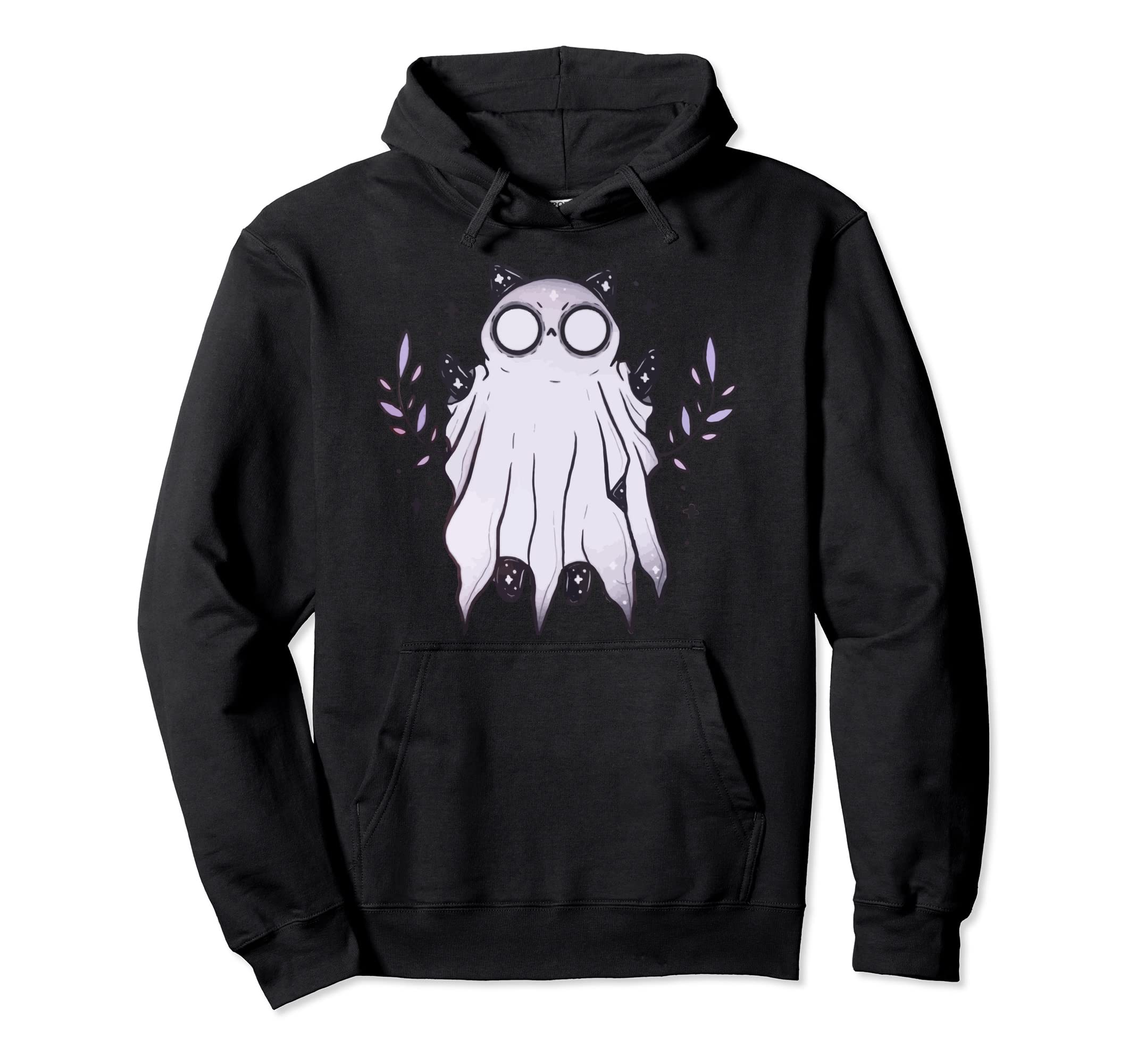 Kawaii Pastel Goth Art Creepy Ghost Hoodie - Trendy Graphic for Adults - T-Shirt, Sweatshirt, Hoodie