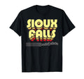 Sioux Falls South Dakota Stripes T-Shirt - Graphic Print Men Women - T-Shirt, Sweatshirt, Hoodie