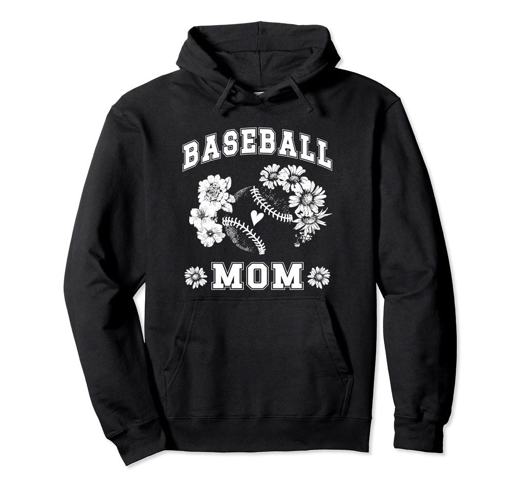 Proud Baseball Mom Hoodie - Custom Art Print Men Women - T-Shirt, Sweatshirt, Hoodie