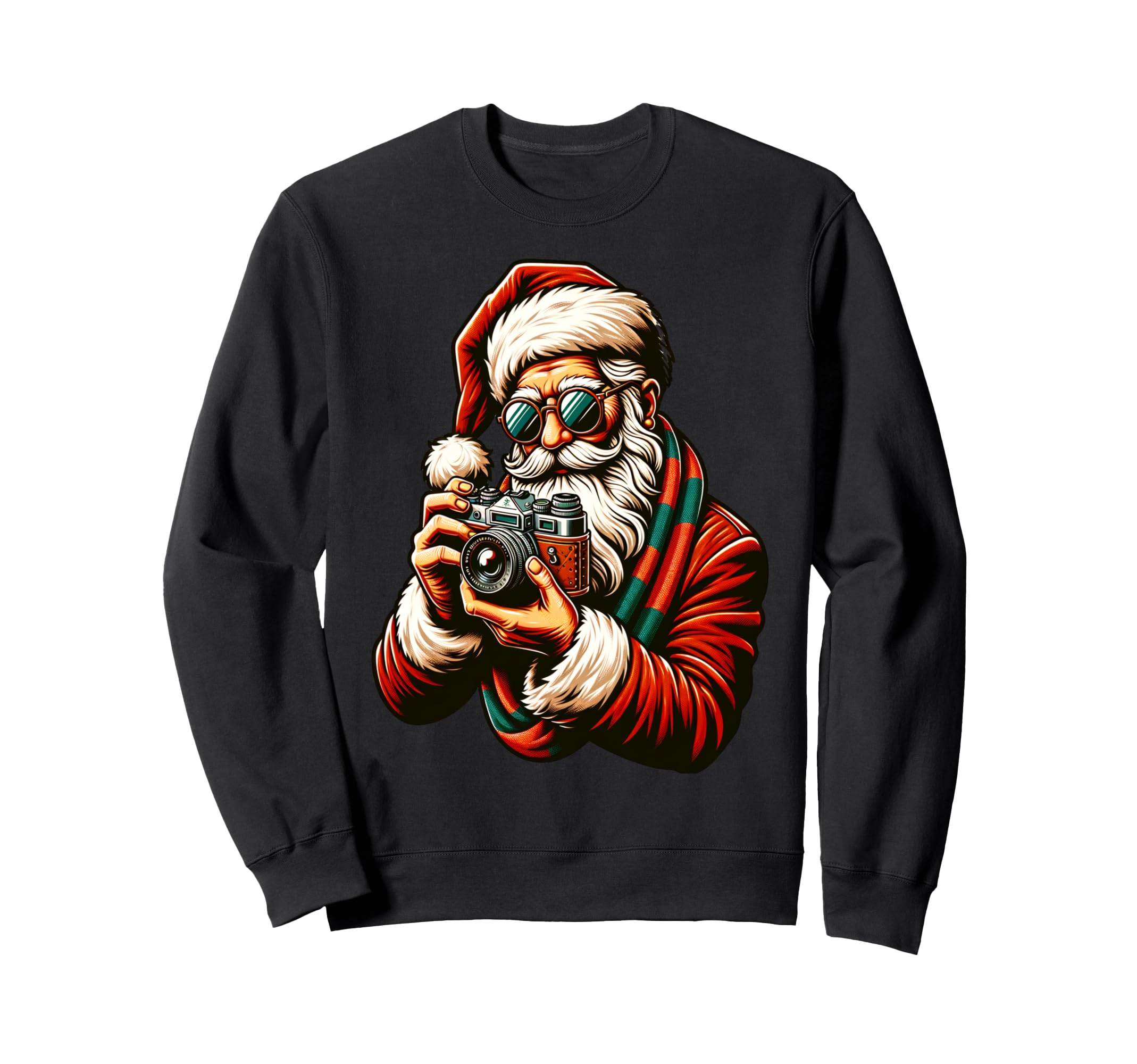 Photographer Costume Sants Sweatshirt - Aesthetic Graphic for Adults - T-Shirt, Sweatshirt, Hoodie