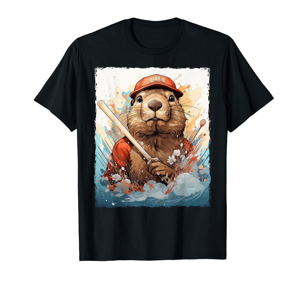 Capybara Baseball T-Shirt - Unique Graphic for Adults - T-Shirt, Sweatshirt, Hoodie