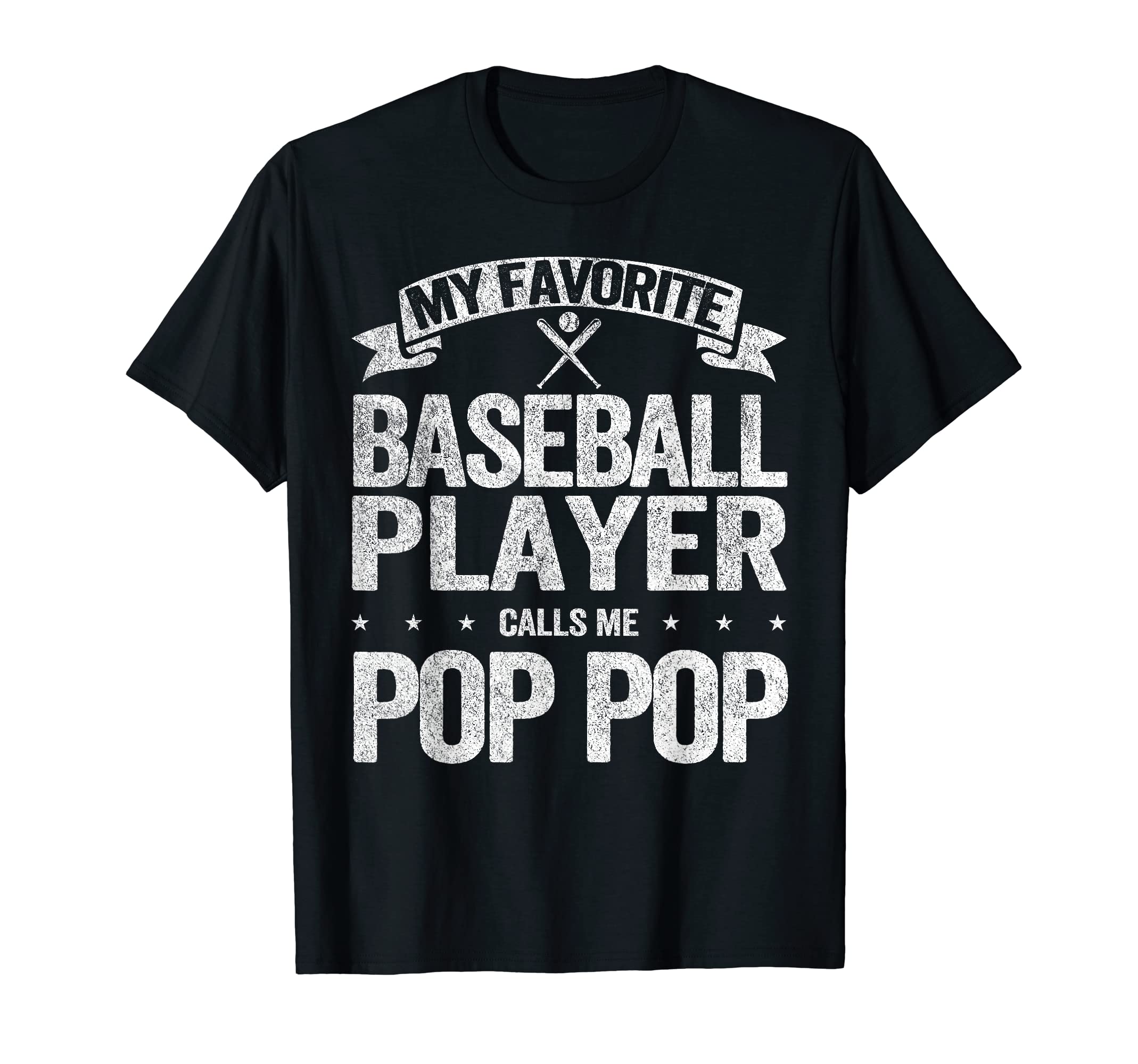 My Favorite Baseball Player Calls Me Pop T-Shirt - Custom Art Print Unisex - T-Shirt, Sweatshirt, Hoodie