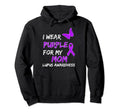Lupus Awareness I Wear Purple My Mom Hoodie - Custom Art Print Men Women - T-Shirt, Sweatshirt, Hoodie