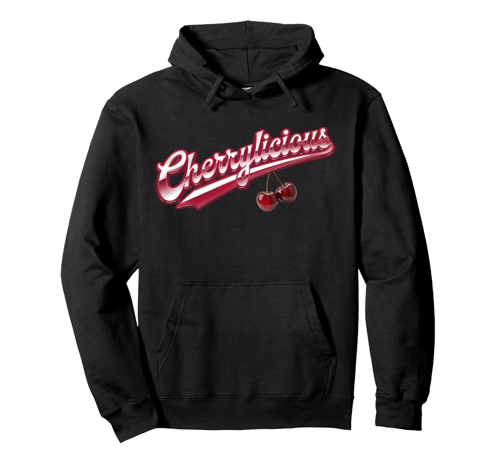 Cherrylicious Bold Flirty Cherry Hoodie - Custom Art Print for Adults - T-Shirt, Sweatshirt, Hoodie