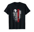 Baseball Papa Usa Flag Coach T-Shirt - Casual Everyday Wear for Adults - T-Shirt, Sweatshirt, Hoodie