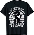 Sarcastic, Funny, Introvert Cat, April Fools Gifts - Adult & Kids T-Shirts, Sweatshirts & Hoodies apparel design preview 1