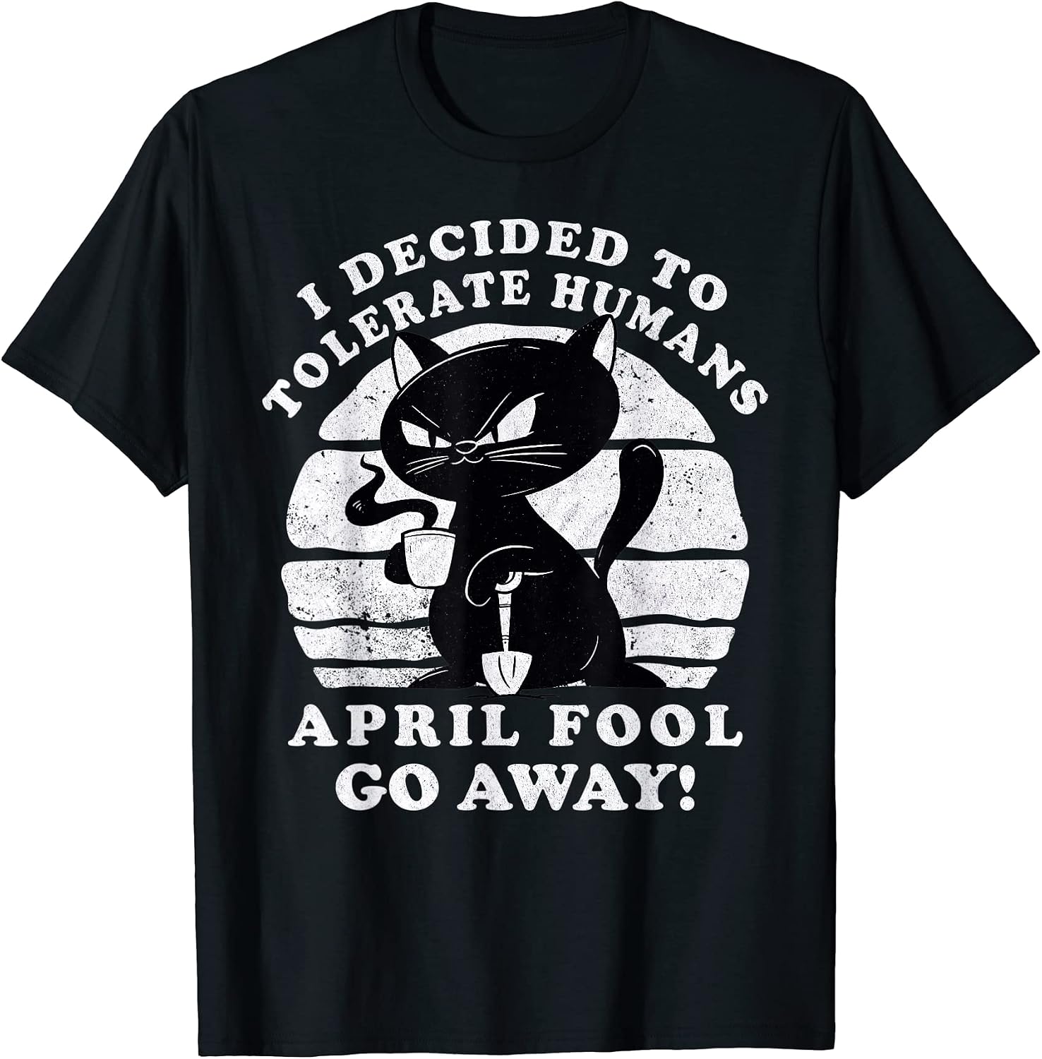 Sarcastic, Funny, Introvert Cat, April Fools Gifts - Adult & Kids T-Shirts, Sweatshirts & Hoodies apparel design preview 1