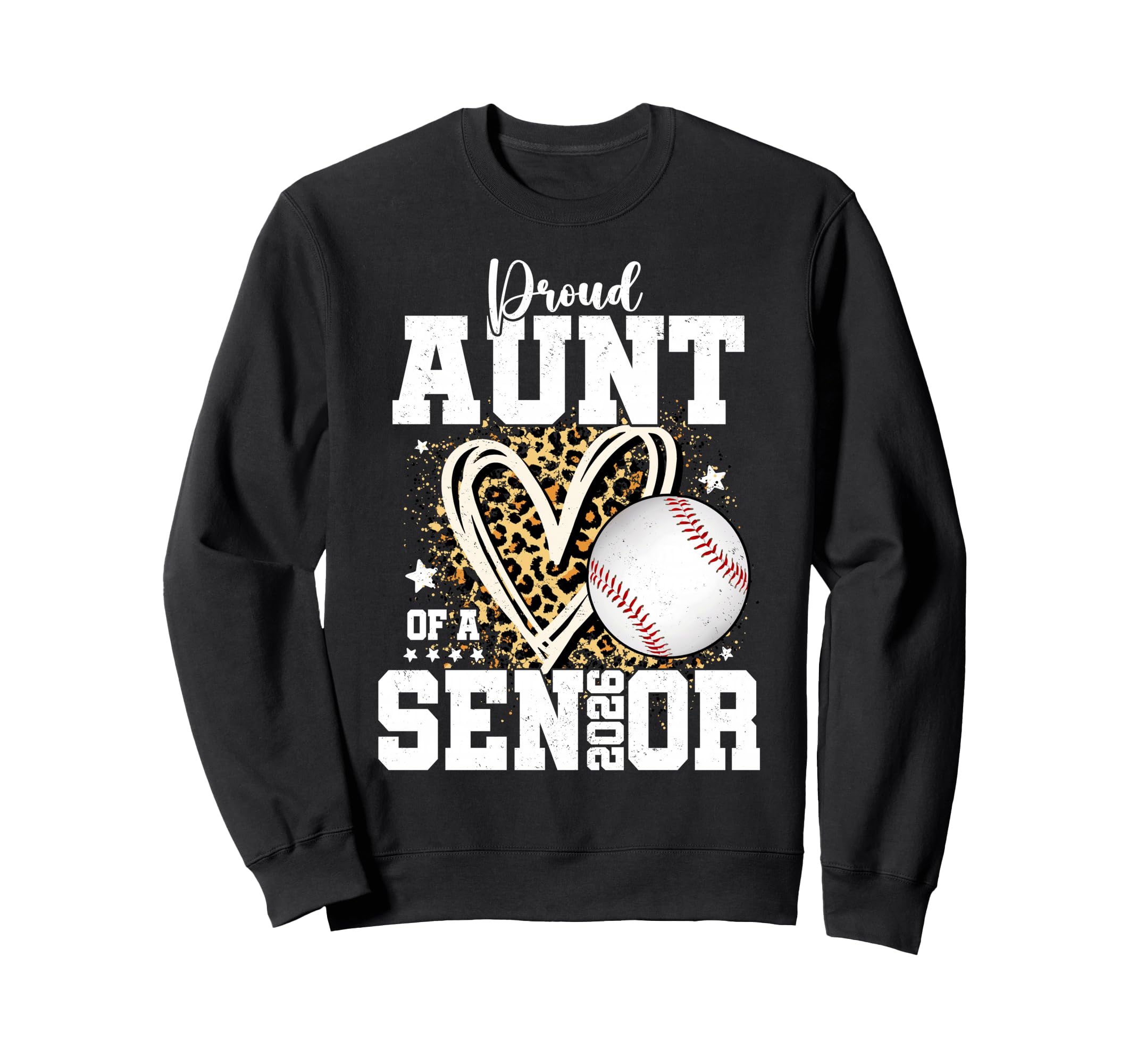 Proud Aunt 2026 Senior Baseball Sweatshirt - Minimalist Print for Adults - T-Shirt, Sweatshirt, Hoodie