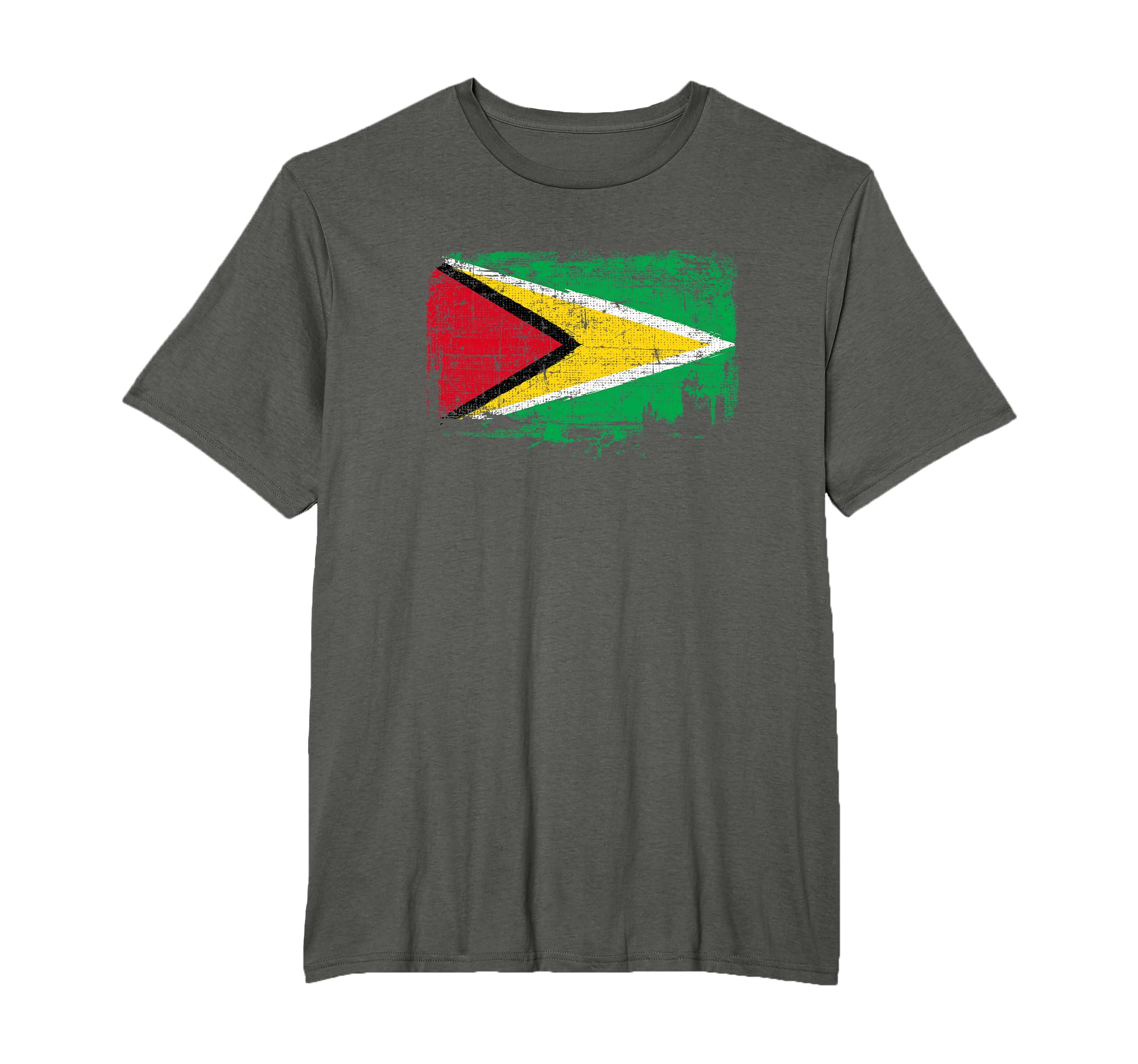 Guyana Flag Pride Gift Distressed T-Shirt - Fun Novelty Design Unisex - T-Shirt, Sweatshirt, Hoodie