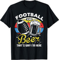 Football and Beer gifts Drinking gift - Adult & Kids T-Shirts, Sweatshirts & Hoodies apparel design preview 1