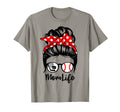 Mom Life Messy Bun Hair Funny T-Shirt - Aesthetic Graphic for Adults - T-Shirt, Sweatshirt, Hoodie