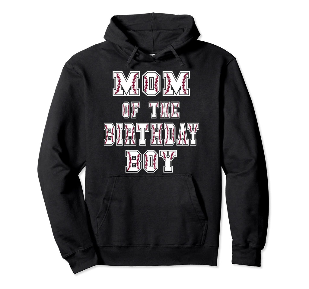 Mom Birthday Baller Baseball Themed Party Hoodie - Minimalist Print Unisex - T-Shirt, Sweatshirt, Hoodie