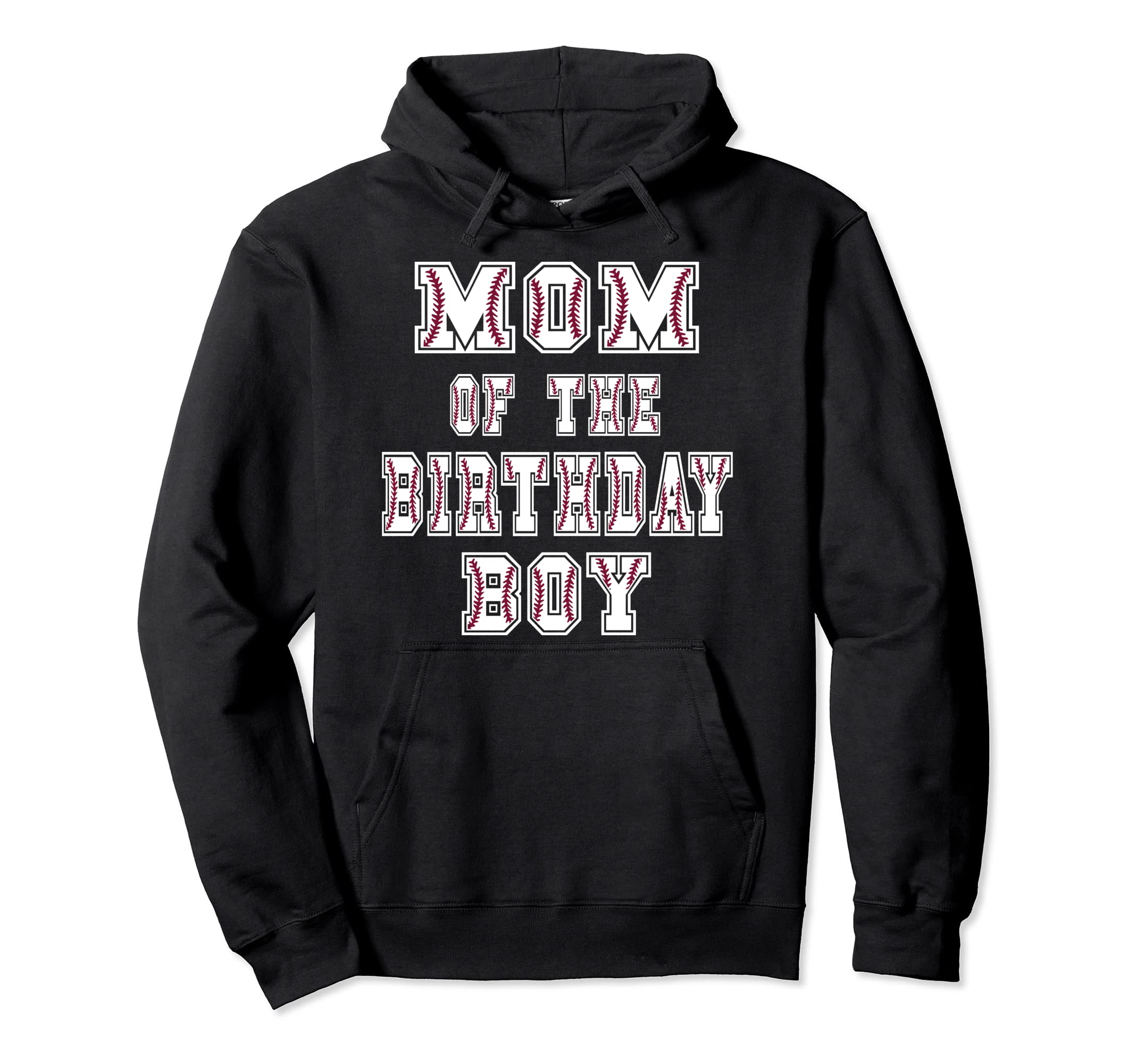 Mom Birthday Baller Baseball Themed Party Hoodie - Minimalist Print Unisex - T-Shirt, Sweatshirt, Hoodie