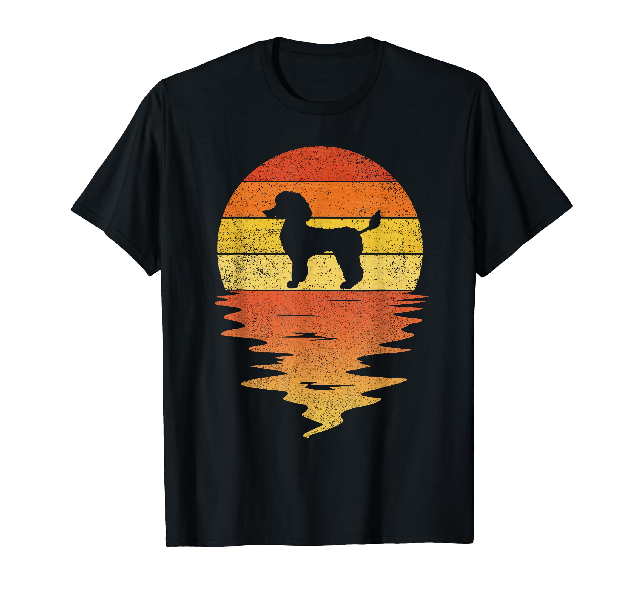 Poodle 70S Sunset Poodle T-Shirt - Streetwear Style Unisex - T-Shirt, Sweatshirt, Hoodie