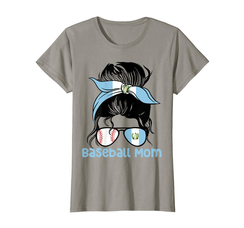Womens Guatemala Baseball Mom Messy Bun T-Shirt - Custom Art Print Unisex - T-Shirt, Sweatshirt, Hoodie