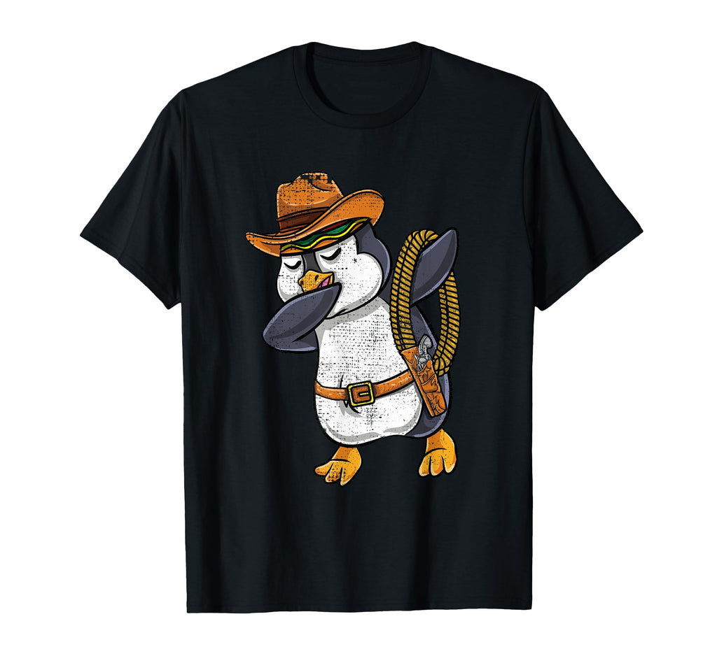 Dabbing Mexican Cowboy Penguin T-Shirt - Graphic Print for Adults - T-Shirt, Sweatshirt, Hoodie