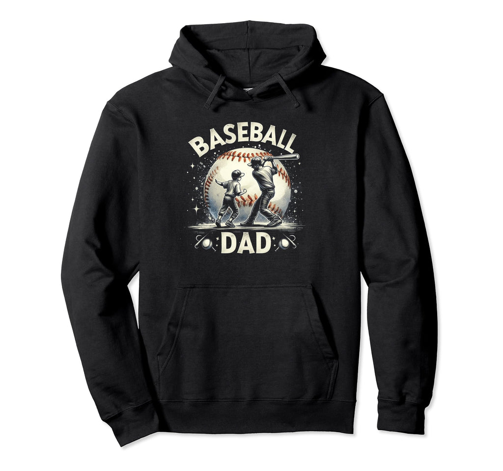 Baseball Dad Fathers Day Hoodie - Fun Novelty Design Unisex - T-Shirt, Sweatshirt, Hoodie