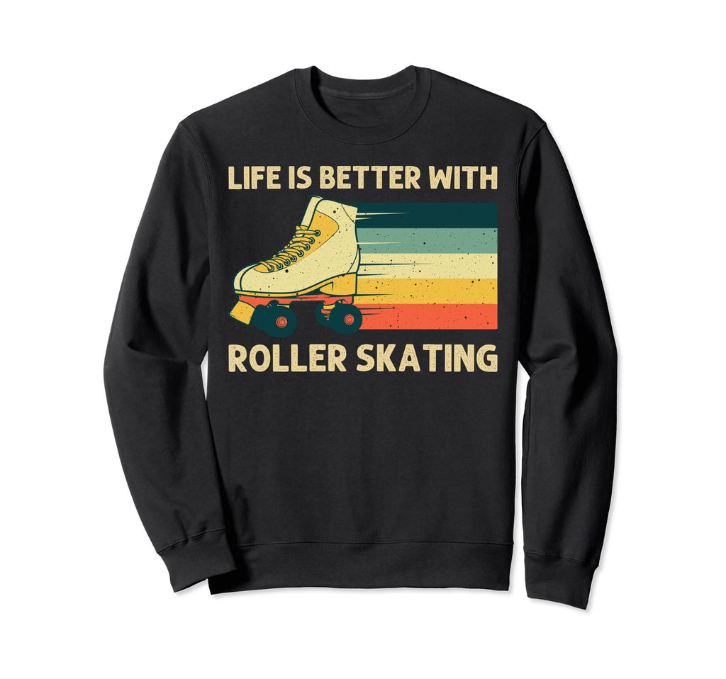 Roller Skating Roller Skate Derby Sweatshirt - Trendy Graphic for Adults - T-Shirt, Sweatshirt, Hoodie