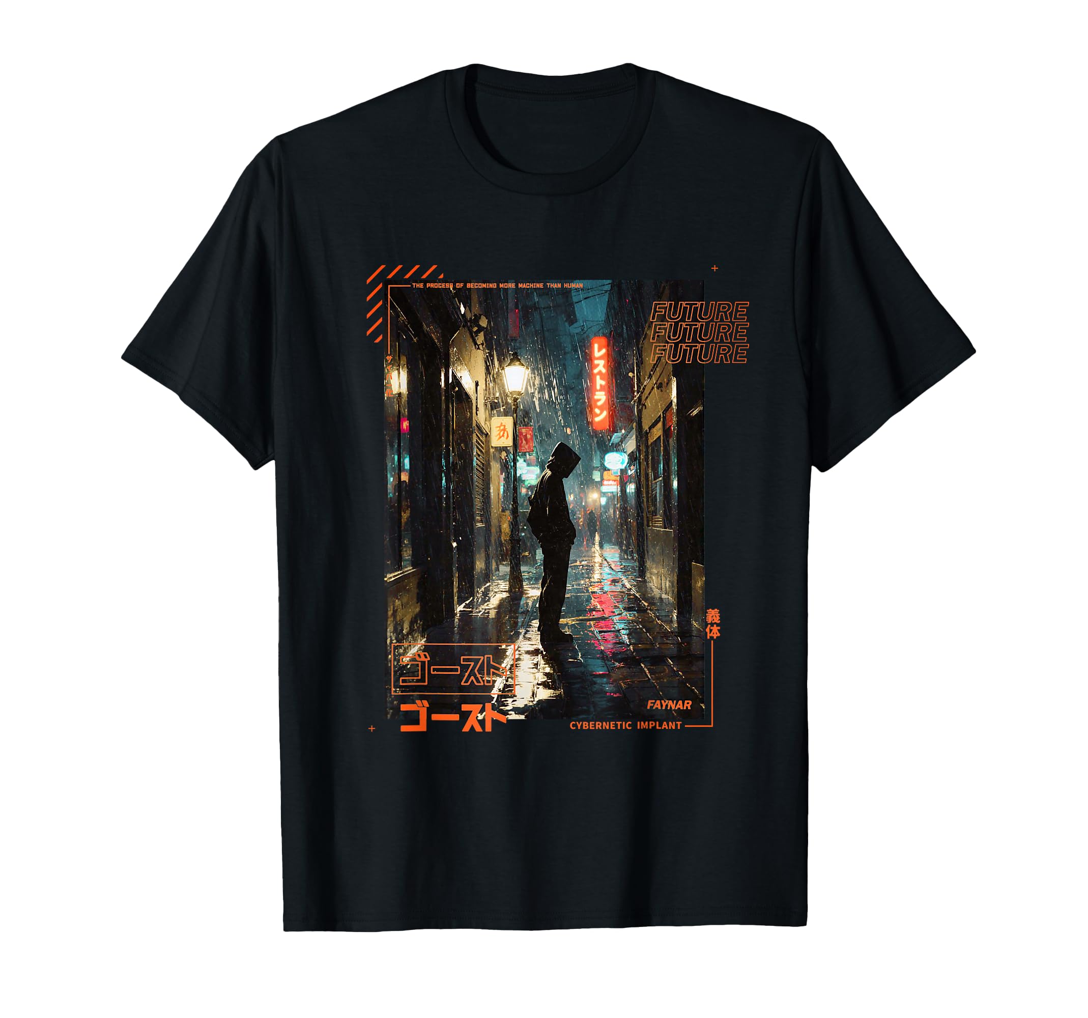 Standing Japanese Cyberpunk T-Shirt - Fun Novelty Design Men Women - T-Shirt, Sweatshirt, Hoodie