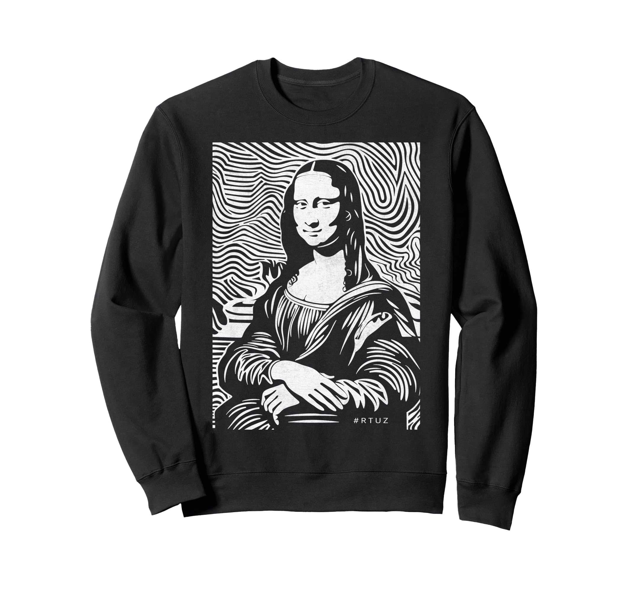Mona Lisa Aesthetic Y2K Streetwear Sweatshirt - Custom Art Print for Adults - T-Shirt, Sweatshirt, Hoodie
