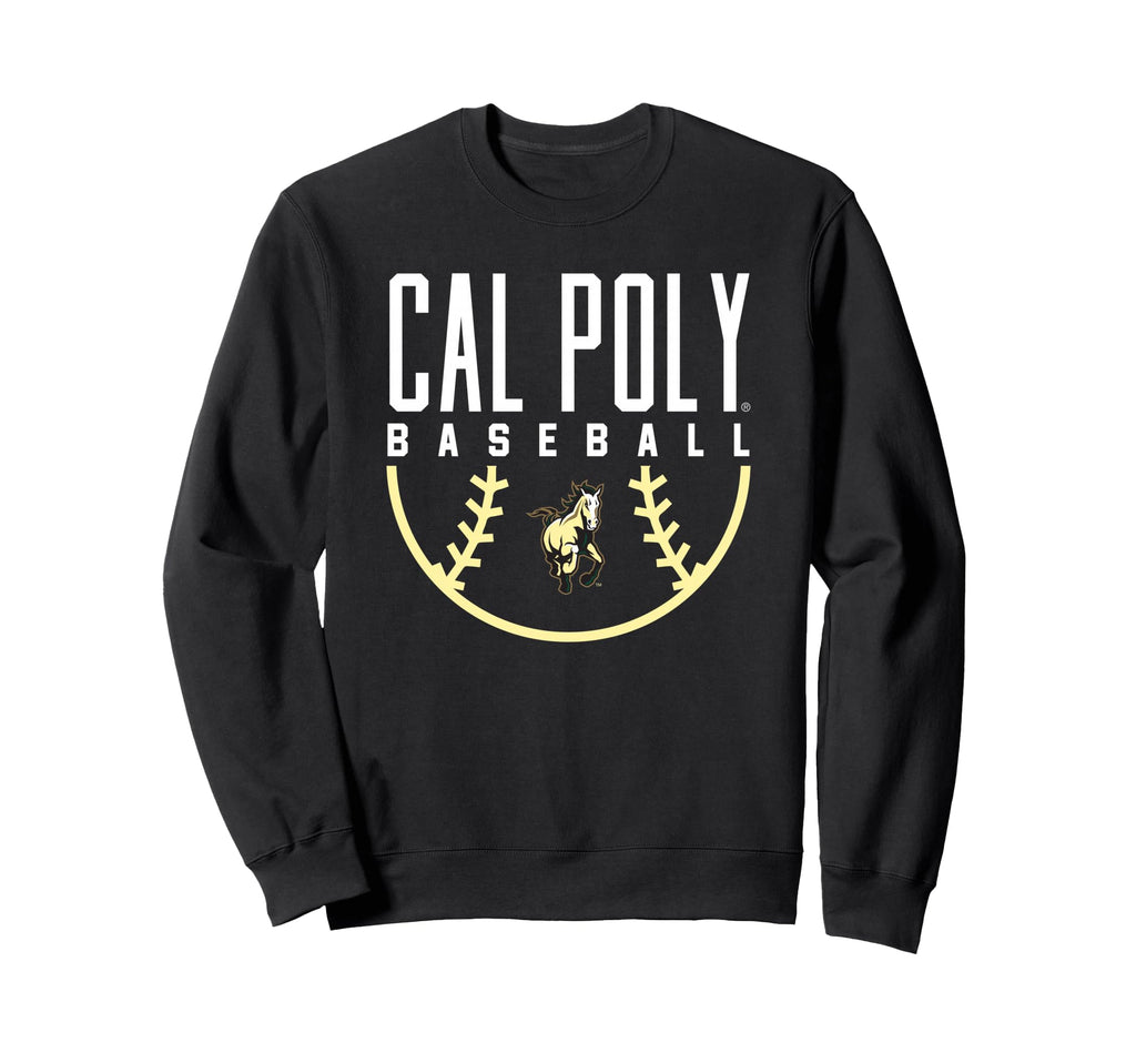 Cal Poly Mustangs Baseball Arch Sweatshirt - Custom Art Print for Adults - T-Shirt, Sweatshirt, Hoodie