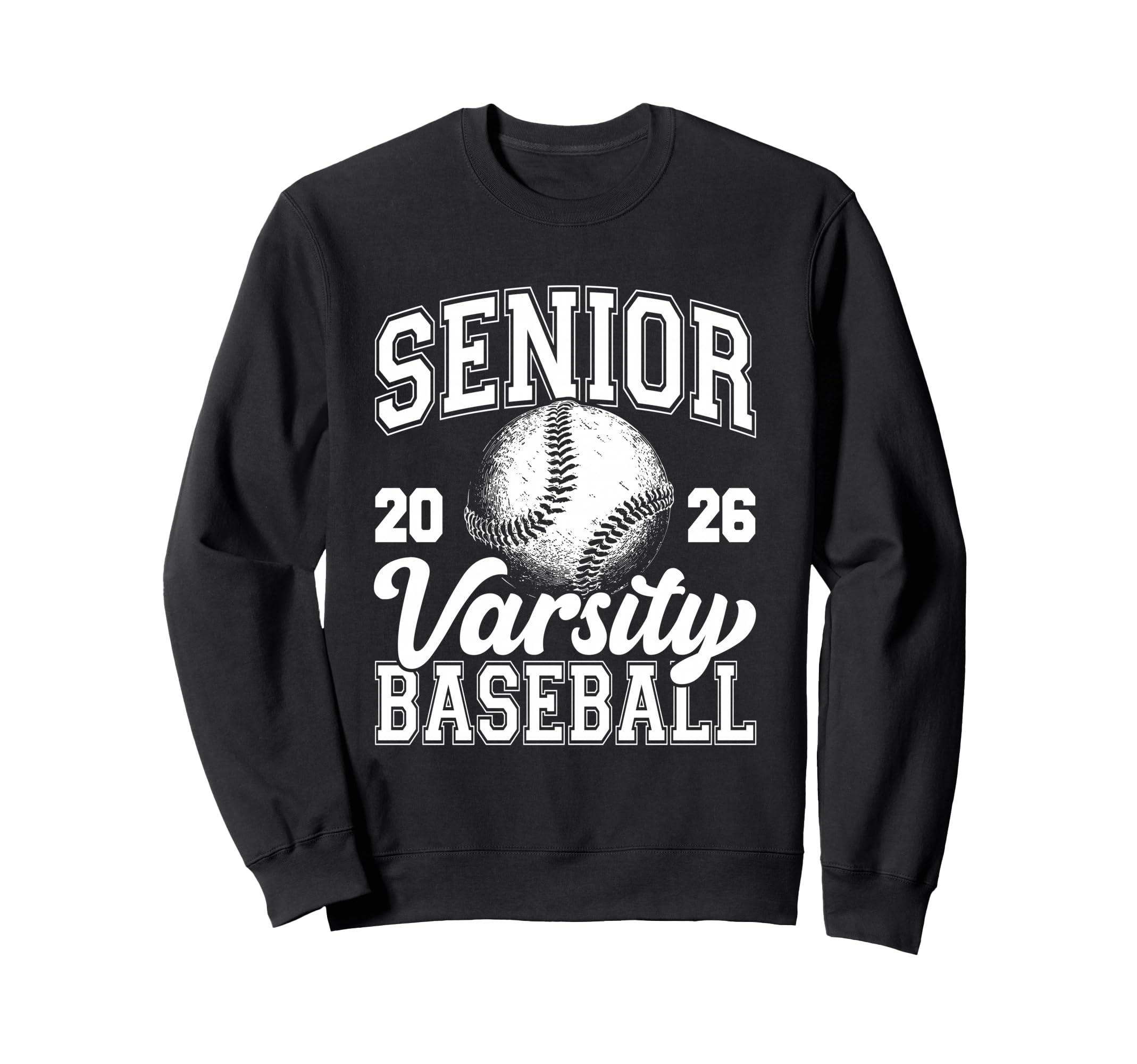 Baseball Senior Class 2026 Sweatshirt - Casual Everyday Wear for Adults - T-Shirt, Sweatshirt, Hoodie