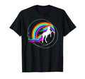 Colorful Fun Rainbow Unicorn Lover T-Shirt - Fun Novelty Design Men Women - T-Shirt, Sweatshirt, Hoodie