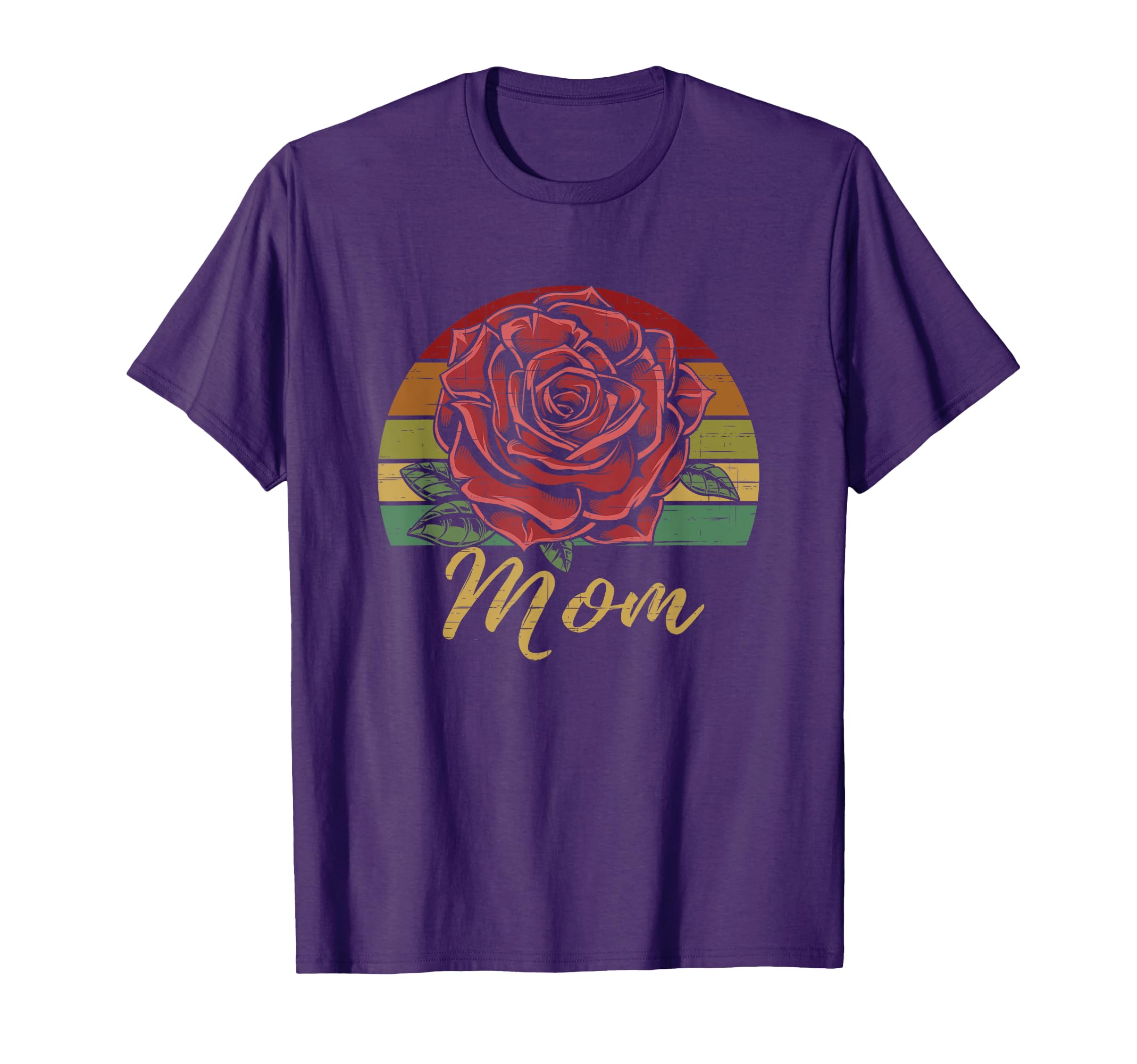 Mothers Day Red Rose Mom Sunset T-Shirt - Trendy Graphic Men Women - T-Shirt, Sweatshirt, Hoodie