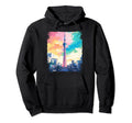 Tokyo Skytree Japan Vaporwave Aesthetic Hoodie - Novelty Apparel Men Women - T-Shirt, Sweatshirt, Hoodie
