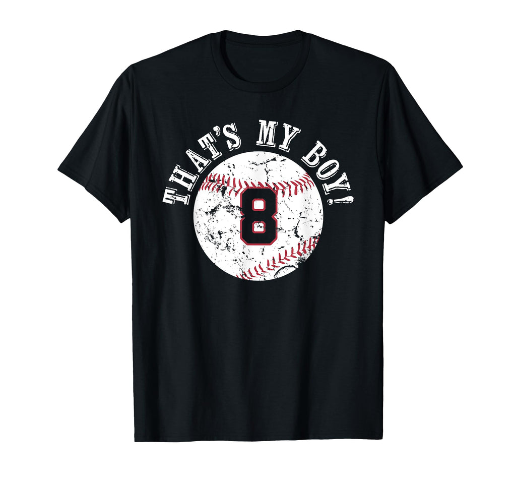 Unique Thats My 8 Baseball Player T-Shirt - Custom Art Print for Adults - T-Shirt, Sweatshirt, Hoodie