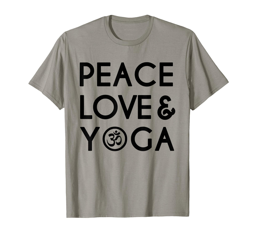 Peace Love And Yoga Om Symbol Yogi Yoga T-Shirt - Aesthetic Graphic Unisex - T-Shirt, Sweatshirt, Hoodie