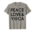 Peace Love And Yoga Om Symbol Yogi Yoga T-Shirt - Aesthetic Graphic Unisex - T-Shirt, Sweatshirt, Hoodie