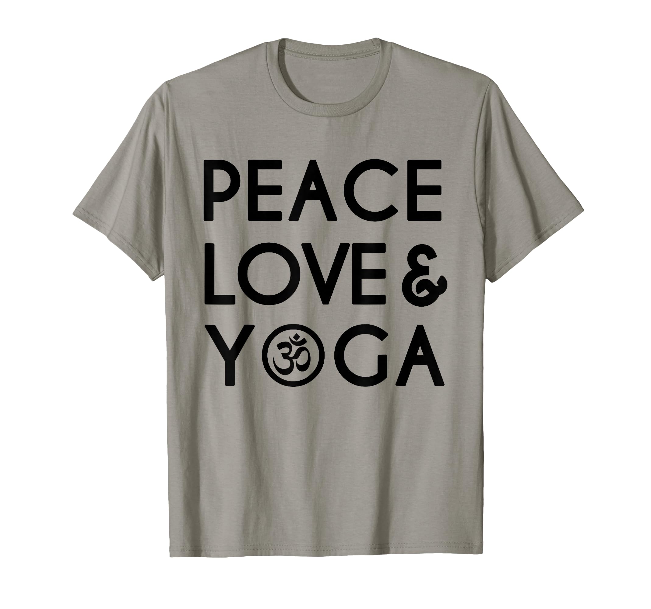 Peace Love And Yoga Om Symbol Yogi Yoga T-Shirt - Aesthetic Graphic Unisex - T-Shirt, Sweatshirt, Hoodie