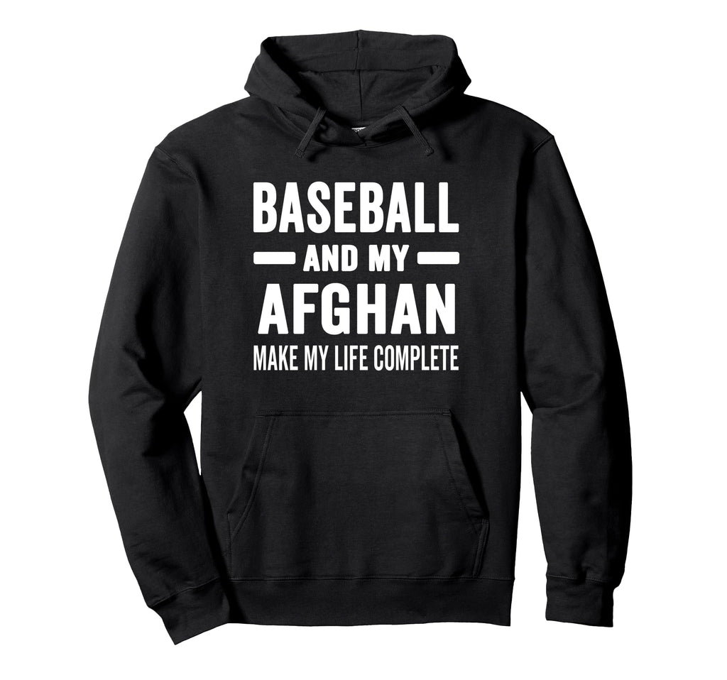 Baseball And My Afghan Mama Dog Hoodie - Casual Everyday Wear for Adults - T-Shirt, Sweatshirt, Hoodie