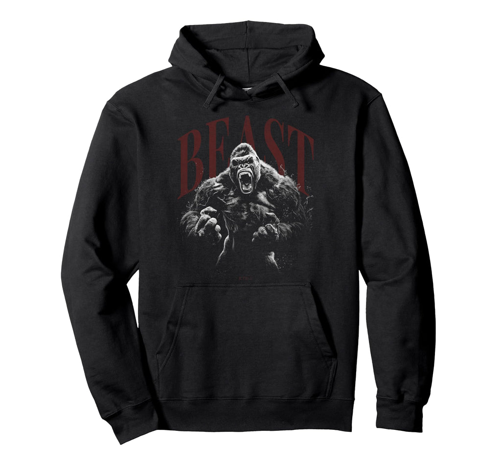 Gorilla Kong Ape Gym Fitness Aesthetic Hoodie - Unique Graphic for Adults - T-Shirt, Sweatshirt, Hoodie
