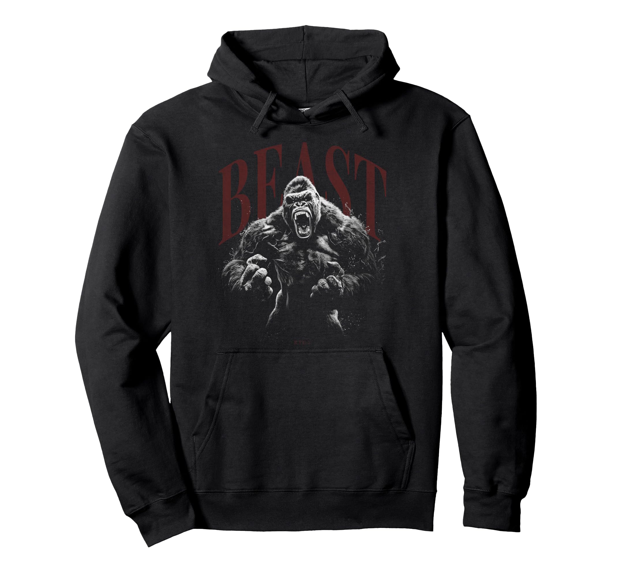 Gorilla Kong Ape Gym Fitness Aesthetic Hoodie - Unique Graphic for Adults - T-Shirt, Sweatshirt, Hoodie