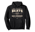 My Heart Beats Max Scherzer Valentines Hoodie - Fun Novelty Design Unisex - T-Shirt, Sweatshirt, Hoodie