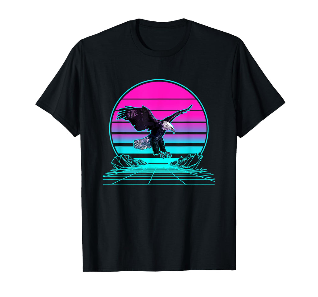 Sunset Bald Eagle T-Shirt - Trendy Graphic Unisex - T-Shirt, Sweatshirt, Hoodie