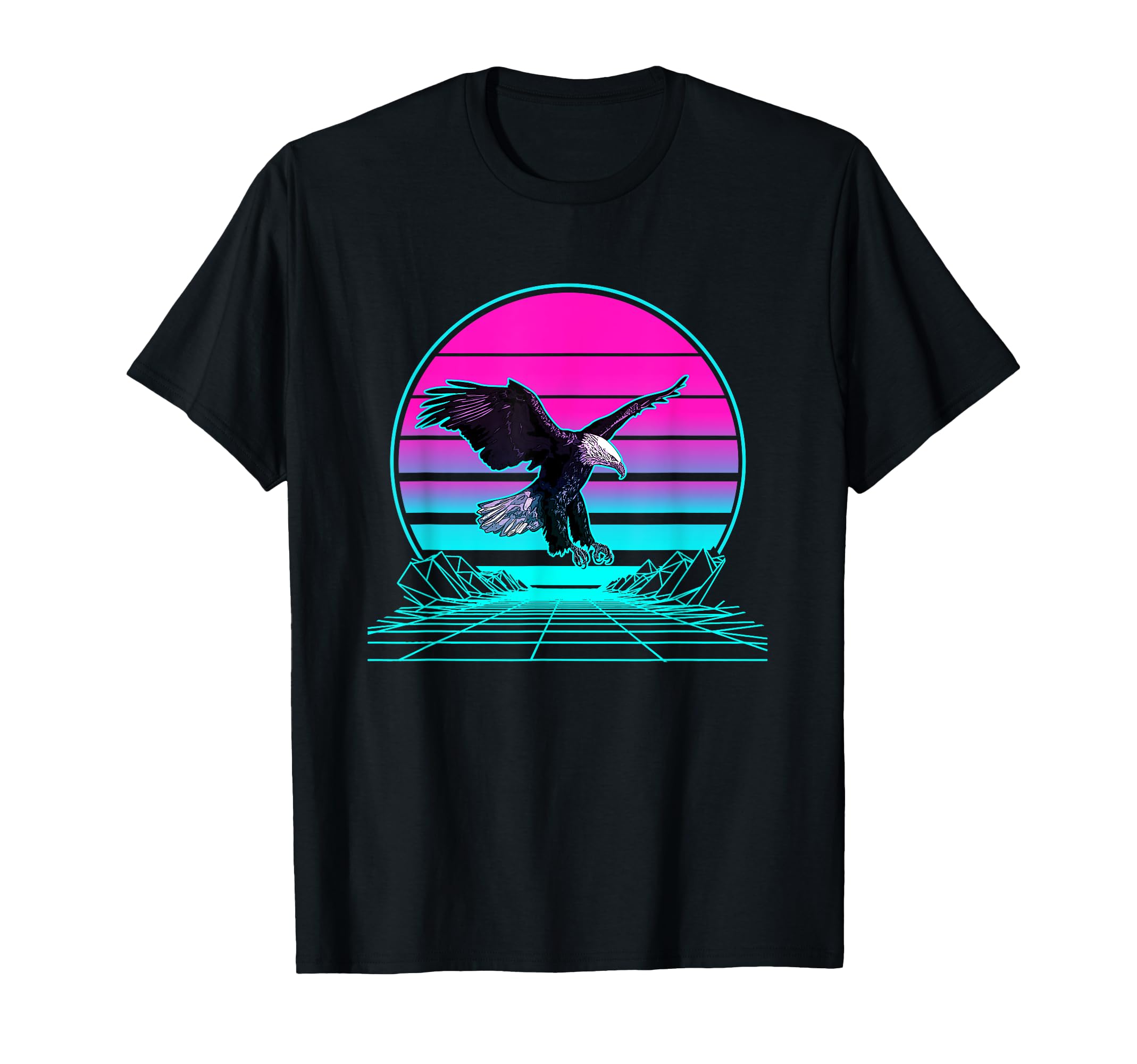 Sunset Bald Eagle T-Shirt - Trendy Graphic Unisex - T-Shirt, Sweatshirt, Hoodie