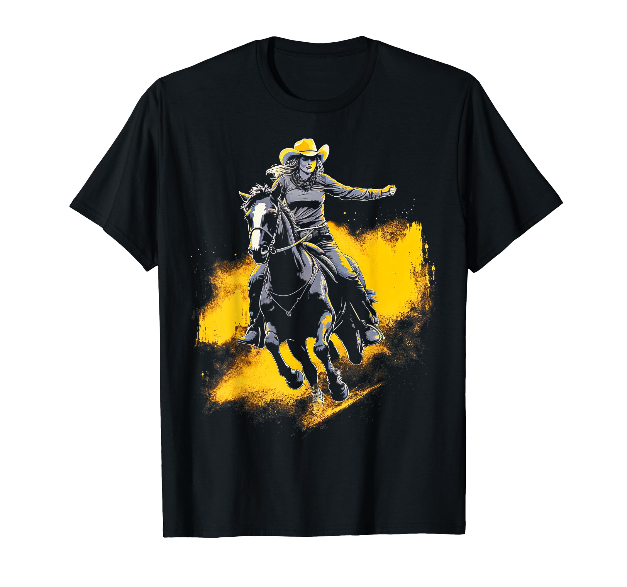 Cowboy Rodeo Horse Riding Usa Cowboy T-Shirt - Fun Novelty Design Unisex - T-Shirt, Sweatshirt, Hoodie