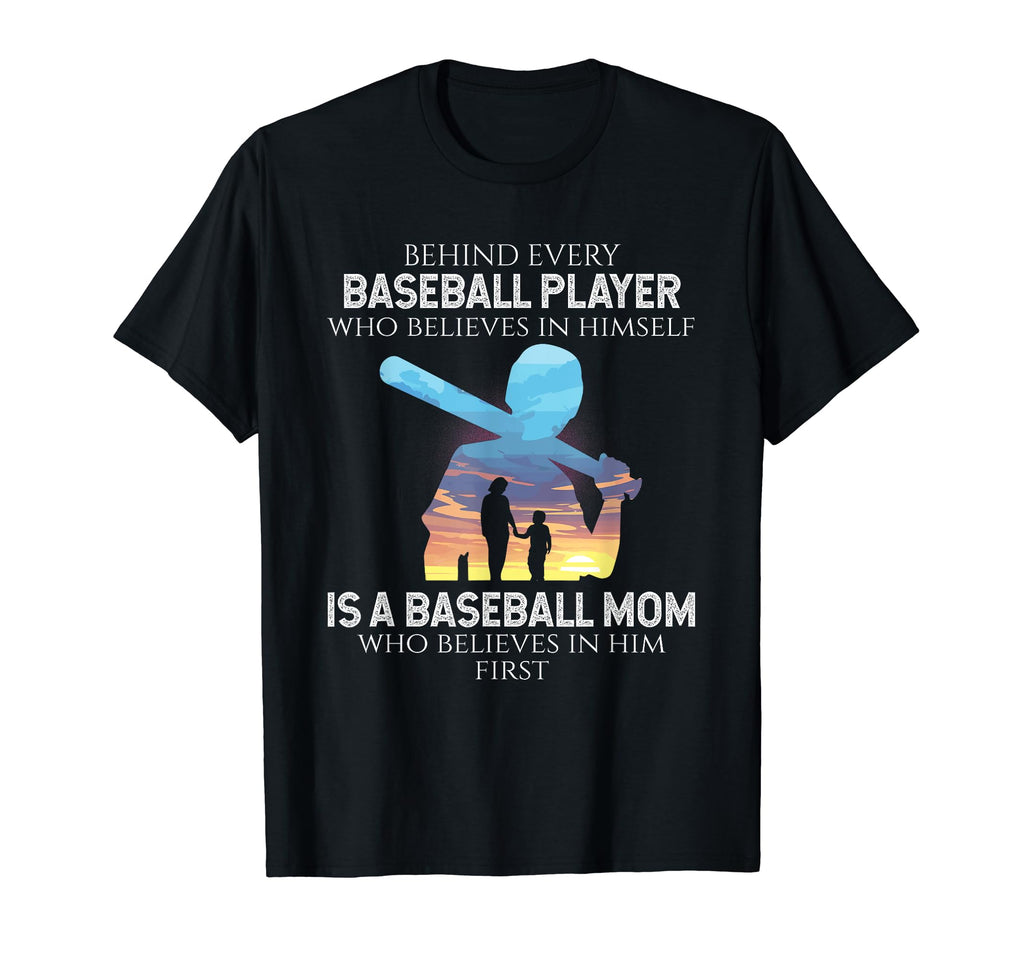 Behind Every Baseball Player Is Baseball T-Shirt - Custom Art Print Unisex - T-Shirt, Sweatshirt, Hoodie