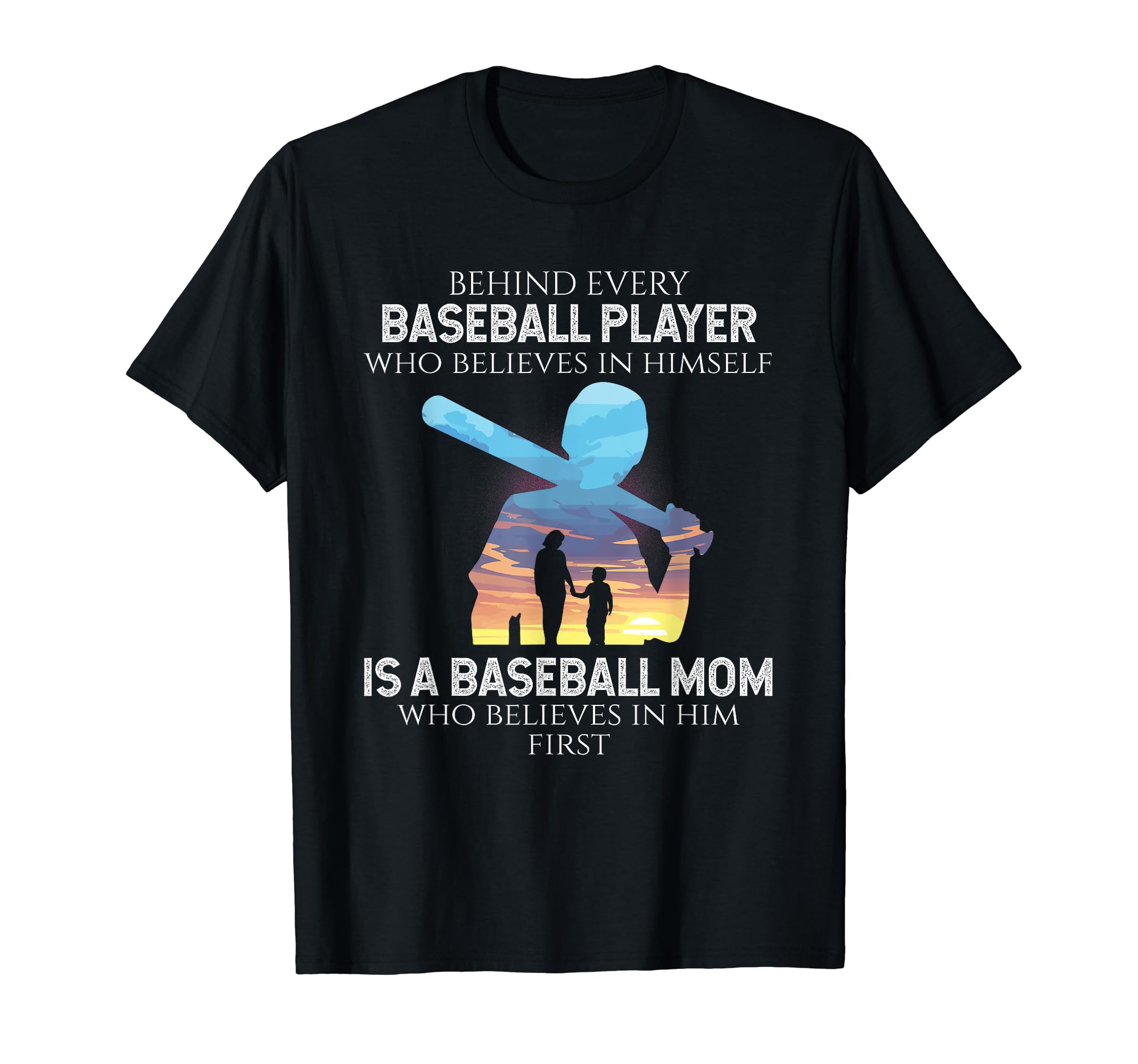 Behind Every Baseball Player Is Baseball T-Shirt - Custom Art Print Unisex - T-Shirt, Sweatshirt, Hoodie