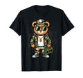 Camouflage Rapper Teddy Bear Camo 80S T-Shirt - Aesthetic Graphic Unisex - T-Shirt, Sweatshirt, Hoodie