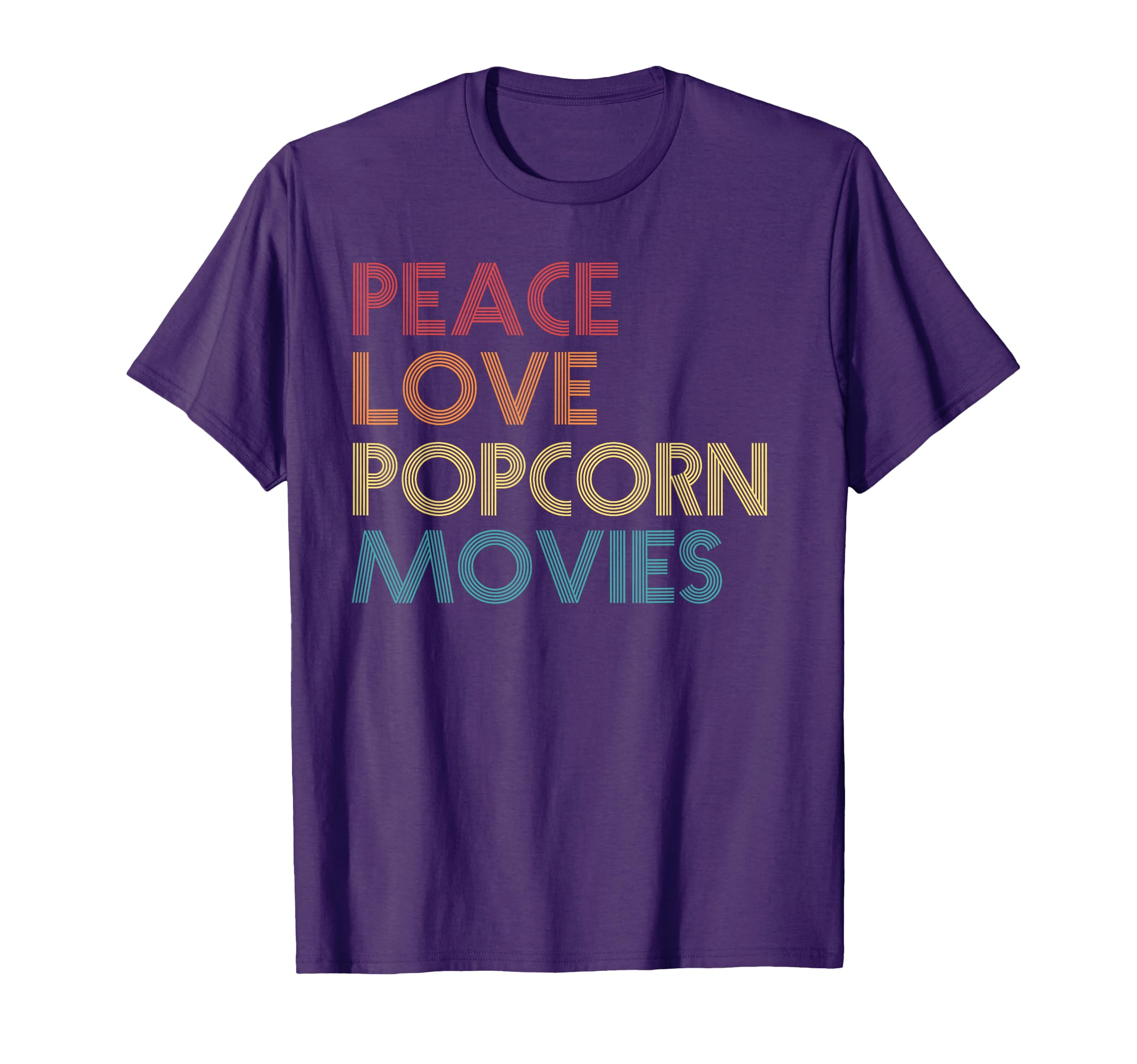 Popcorn Lovers Movie Fan Funny Peace T-Shirt - Streetwear Style Men Women - T-Shirt, Sweatshirt, Hoodie